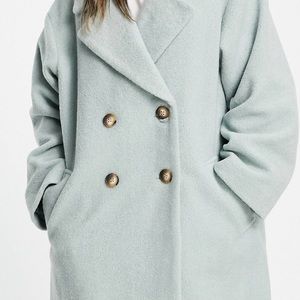 ASOS oversized peacoat in Mint